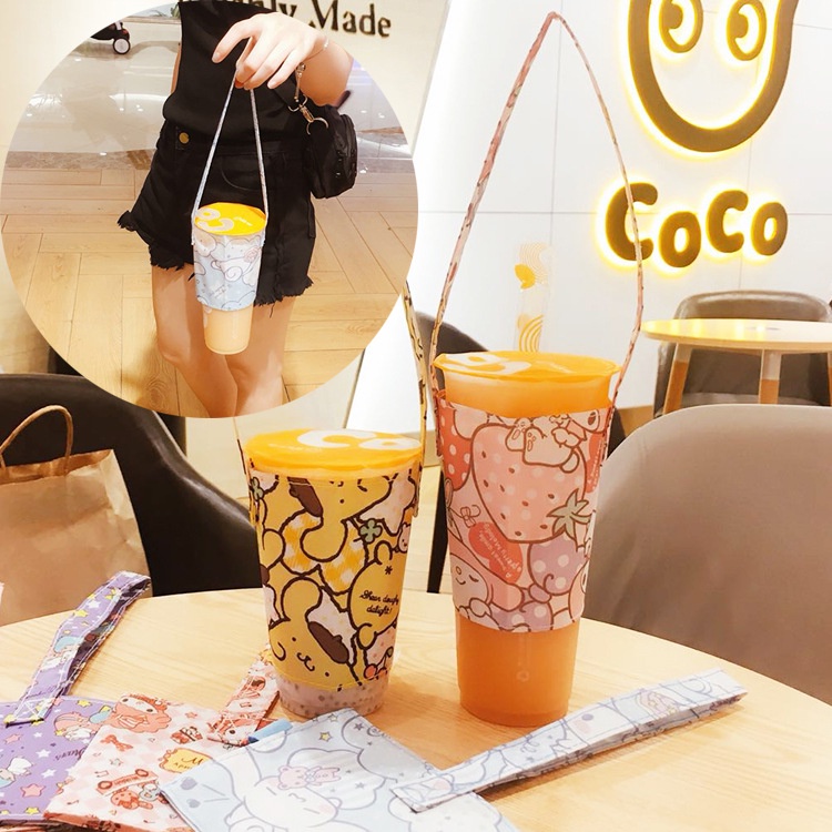 Quai Vải Xách Ly Trà Sữa, Cafe Tiện Lợi Sanrio