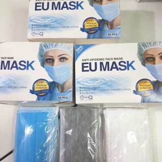 Khẩu trang EU MÁK hộp 50 chiếc đóng túi 10