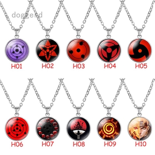 Dây chuyền mặt kính Cabochon hình đôi mắt Sharingan trong phim Naruto thời trang cho nam