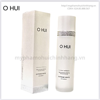 Sữa dưỡng trắng da không kích ứng Ohui Extreme White Emulsion Snow vitamin 130ml/ Mỹ phẩm công ty chính hãng