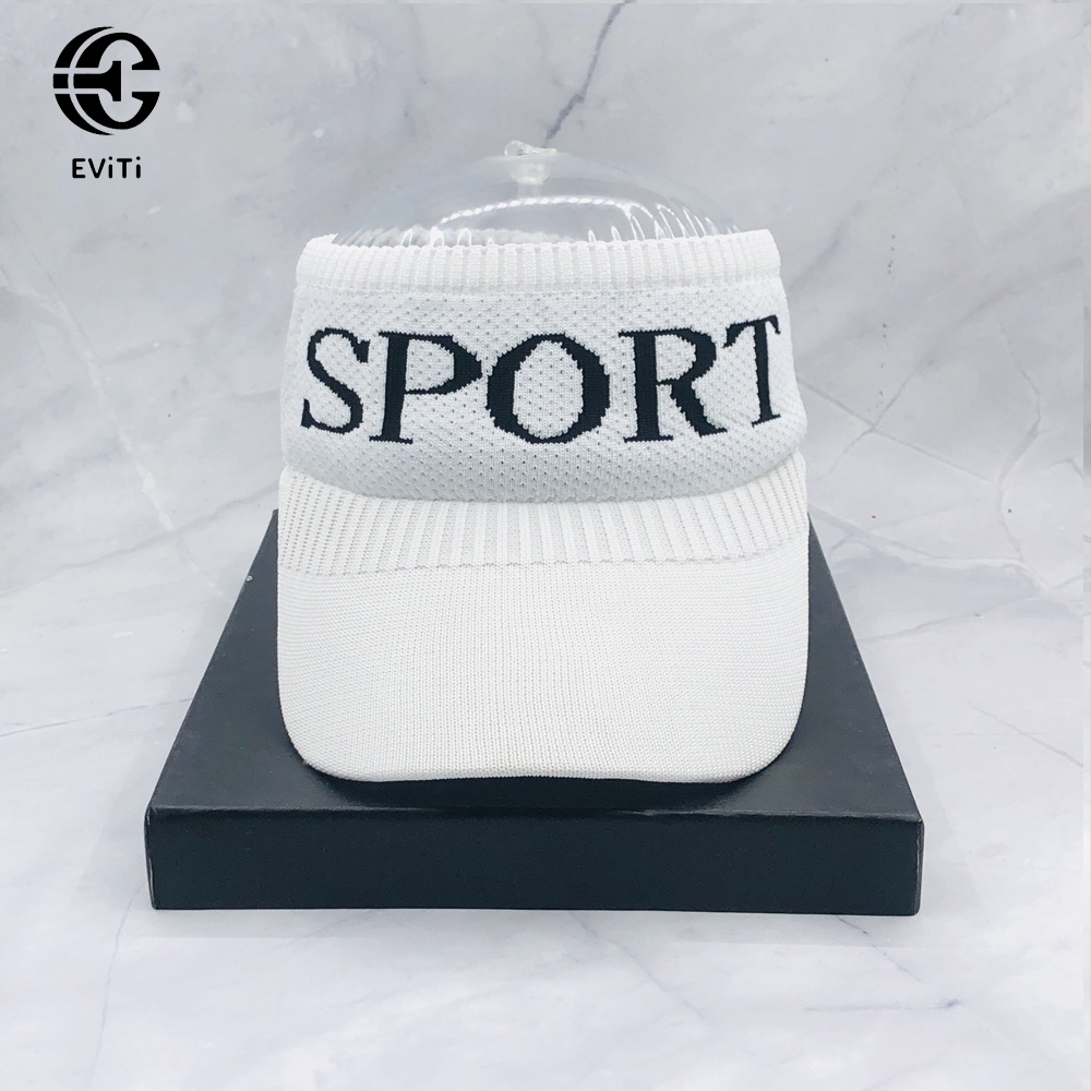 Mũ lưỡi trai nửa đầu SPORT - Nón kết thể thao thời trang - Phù hợp cho các bạn nữ đi chơi, tập thể dục, đi biển
