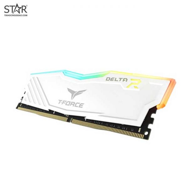 Ram DDR4 TeamGroup 16G/3200 TForce Delta RGB (1x 16GB) (TF4D416G3200HC16C01) (Trắng)