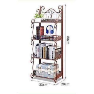 Kệ sắt hoa văn 4 tầng cực đẹp chắc chắn nha