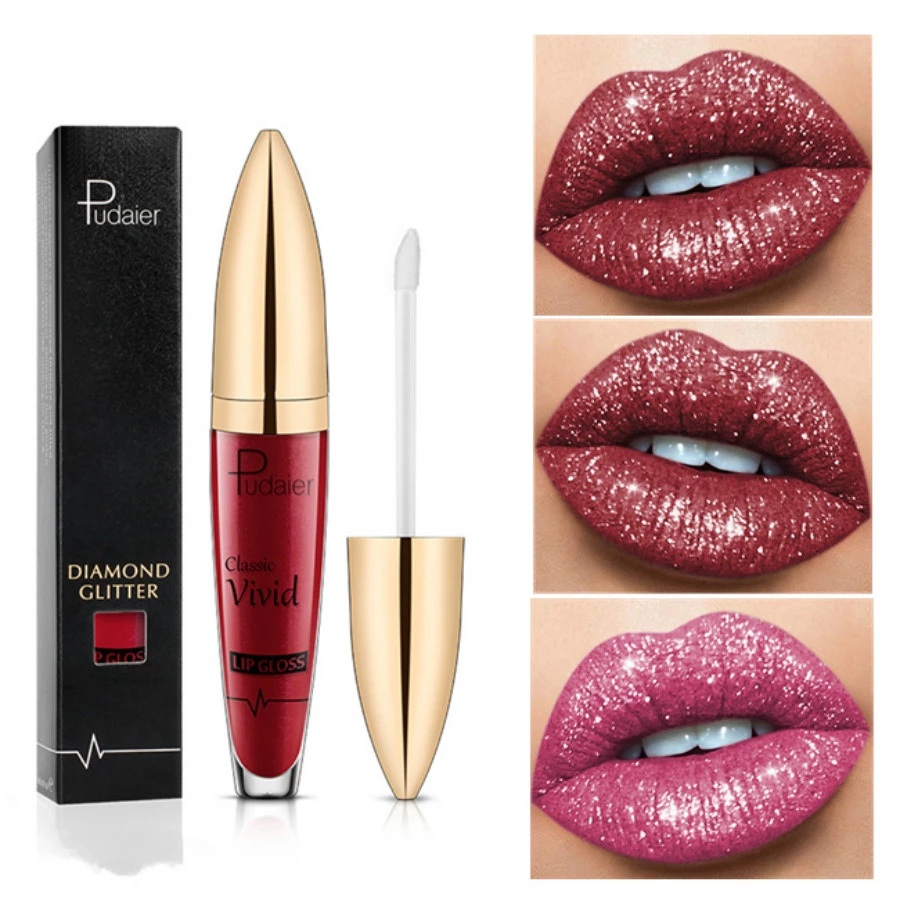 [Hàng mới về] Son kem bóng dưỡng ẩm môi trang điểm kháng nước lâu trôi với 18 màu lựa chọn