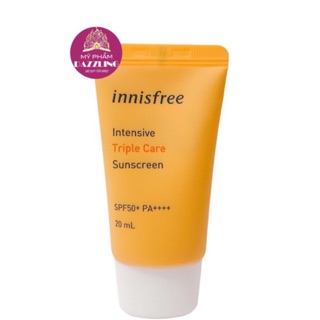 Kem Chống Nắng Innisfree Triple Care SPF50+ PA++++ minisize 20ml Mẫu Mới