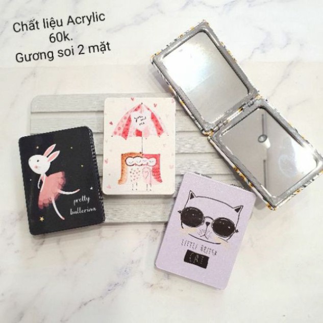 BGF Gương soi mặt chất liệu Acrylic Hàn Quốc 21 QK