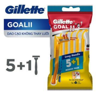 Dao cạo râu Gillette cán vàng 5+1