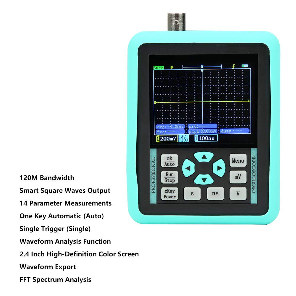 Máy hiện sóng, máy hiện sóng mini cầm tay DSO1511E+ - Phiên bản nâng cấp 120Mhz