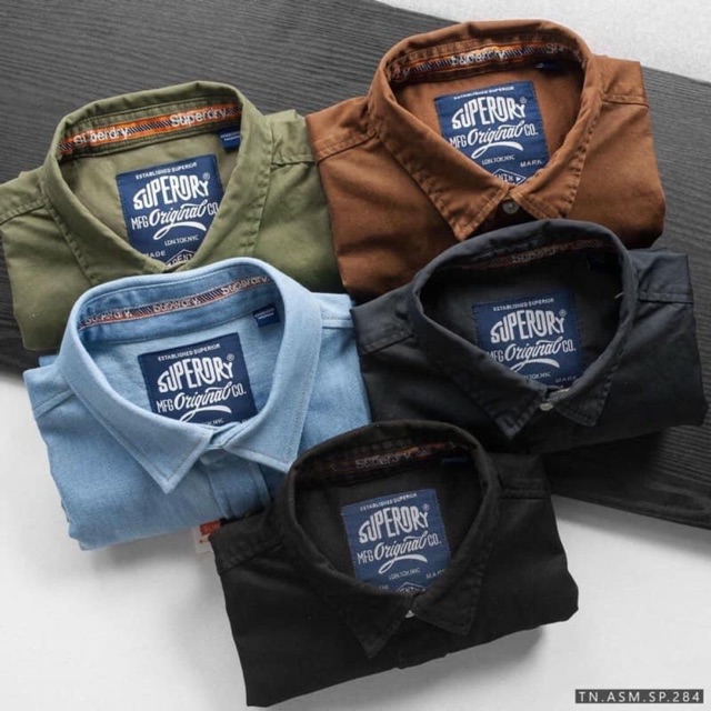 Áo sơ mi cộc tay kaki thêu túi ÁMCT04