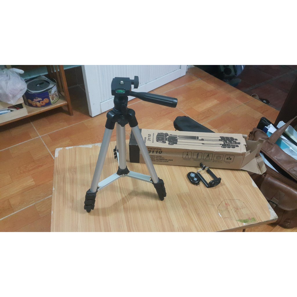 Chân máy ảnh Tripod FREESHIP Chân đế chụp hình đa năng cho điện thoại và máy ảnh cao cấp 9456