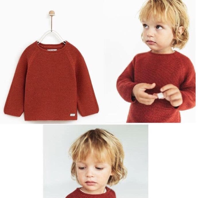 Áo len bé trai Zara cambo xuất xịn