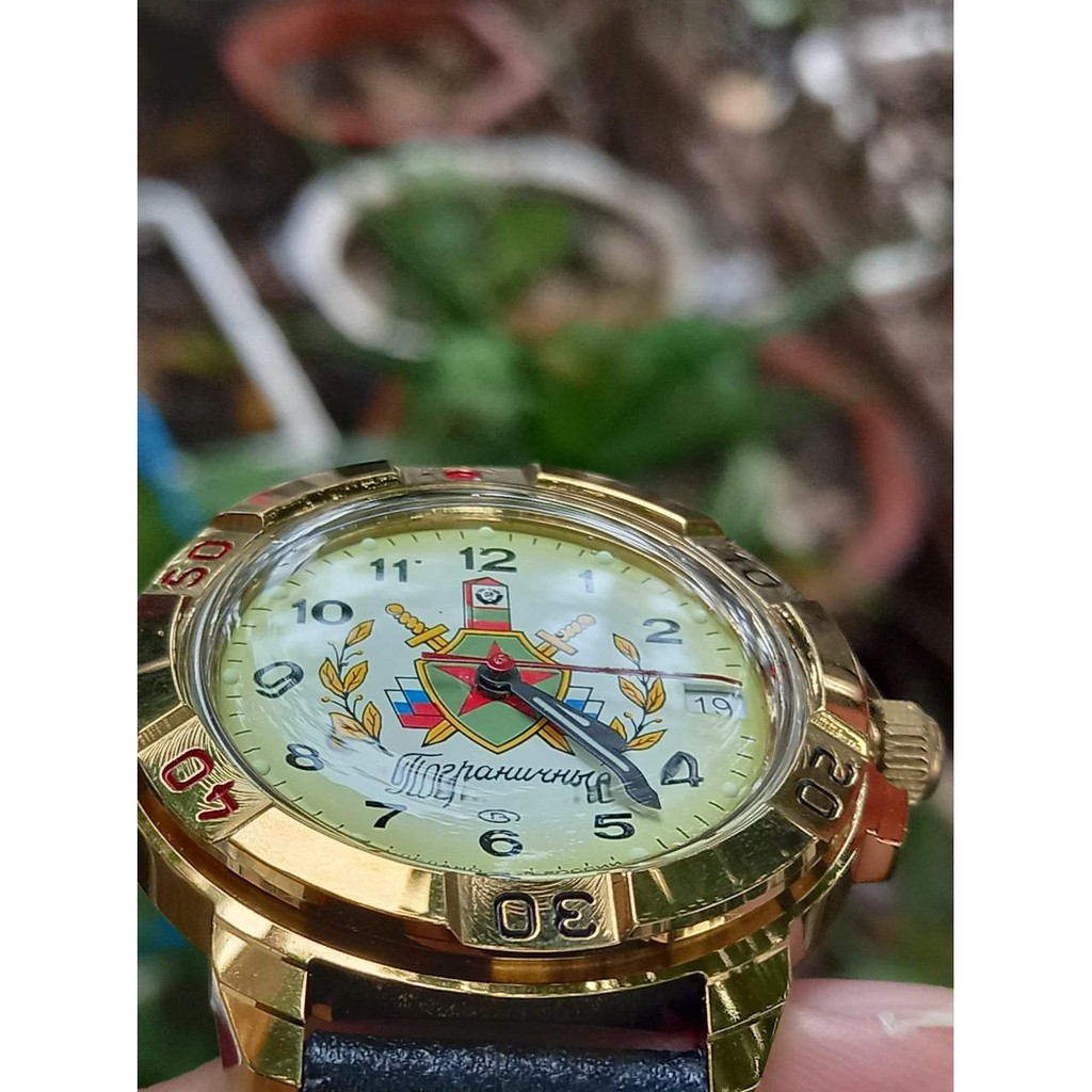 Đồng hồ nam Vostok máy cơ lên giây, size mặt 39, size dây 18. Đồng hồ Nga Vostok 439878