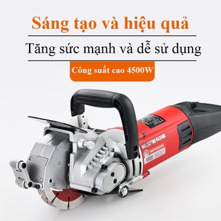 Máy cắt phay rãnh tường 5 lưỡi điện nước không bụi
