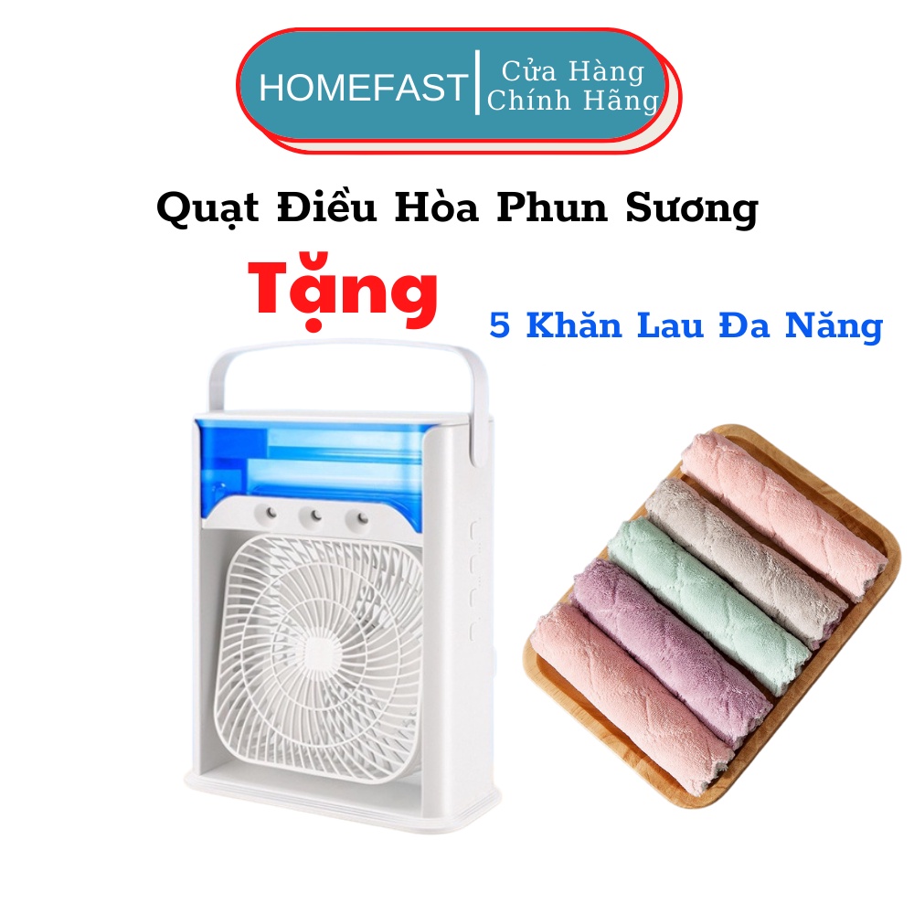 Quạt Điều Hòa Mini Có Khay Chứa Đá Quạt Đá Điều Hòa Hơi Nước Mini Để Bàn