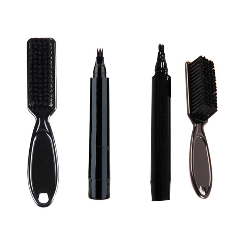 (Hàng Mới Về) Set Bút Chì Và Cọ Chải Râu Sợi Micro Cho Nam