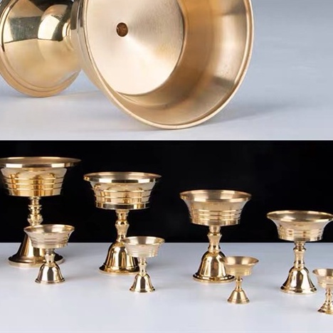 [PHÁP BẢO MINH CHÂU] CHÉN ĐỰNG NẾN BƠ ĐỒNG TO - NHỎ - NHẬP KHẨU - ĐẸP TINH XẢO