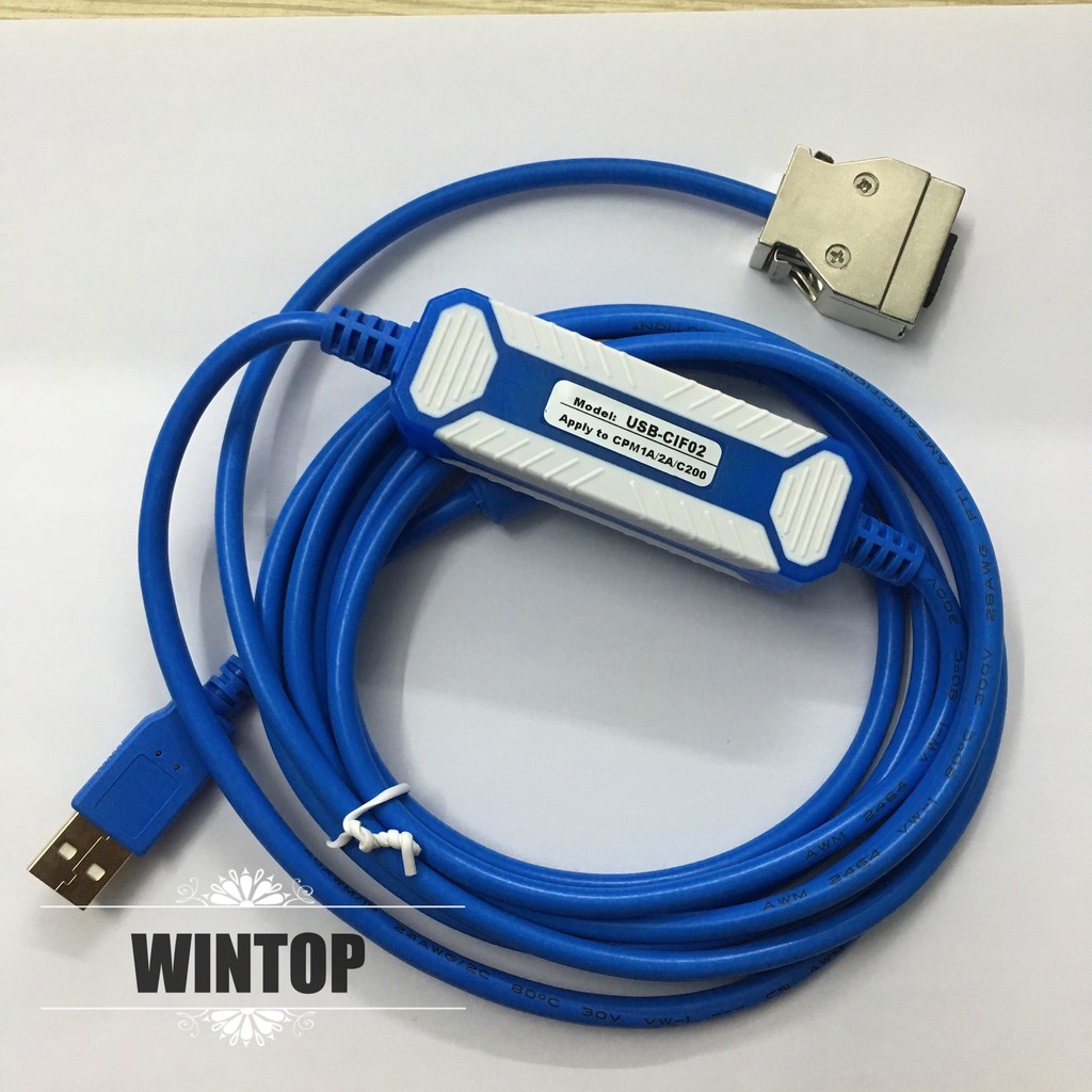 Cáp lập trình PLC OMRON USB-CIF02 CPM1A/2A/CQM1/C200HS