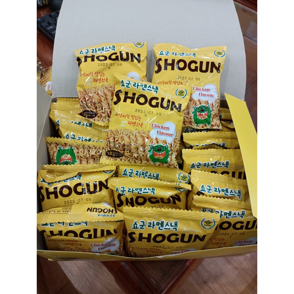 Mì tôm trẻ em SHOGUN Hàn Quốc thùng 30 gói vị Phô mai siêu ngon