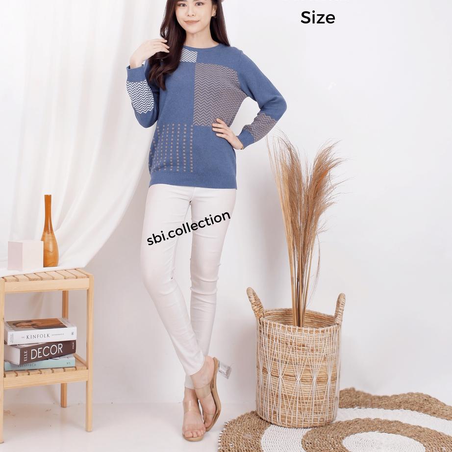 Sq34|Hera Đan Áo Jumbo 1605 | Áo Dệt Kim Của Phụ Nữ | Áo Len Đan | Áo Blouse Ngoại Cỡ | Áo Dệt Kim Nữ Oversize Jumbo
