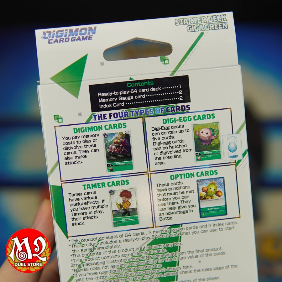 Hộp thẻ bài thật Digimon Card Game: Starter Deck GIGA GREEN - Chính hãng Bandai - Sản xuất tại Nhật Bản