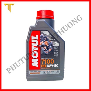 Nhớt Motul 7100 10W50 SN MA2 êm xe bốc máy full tổng hợp Ester bảo vệ động cơ 3000km
