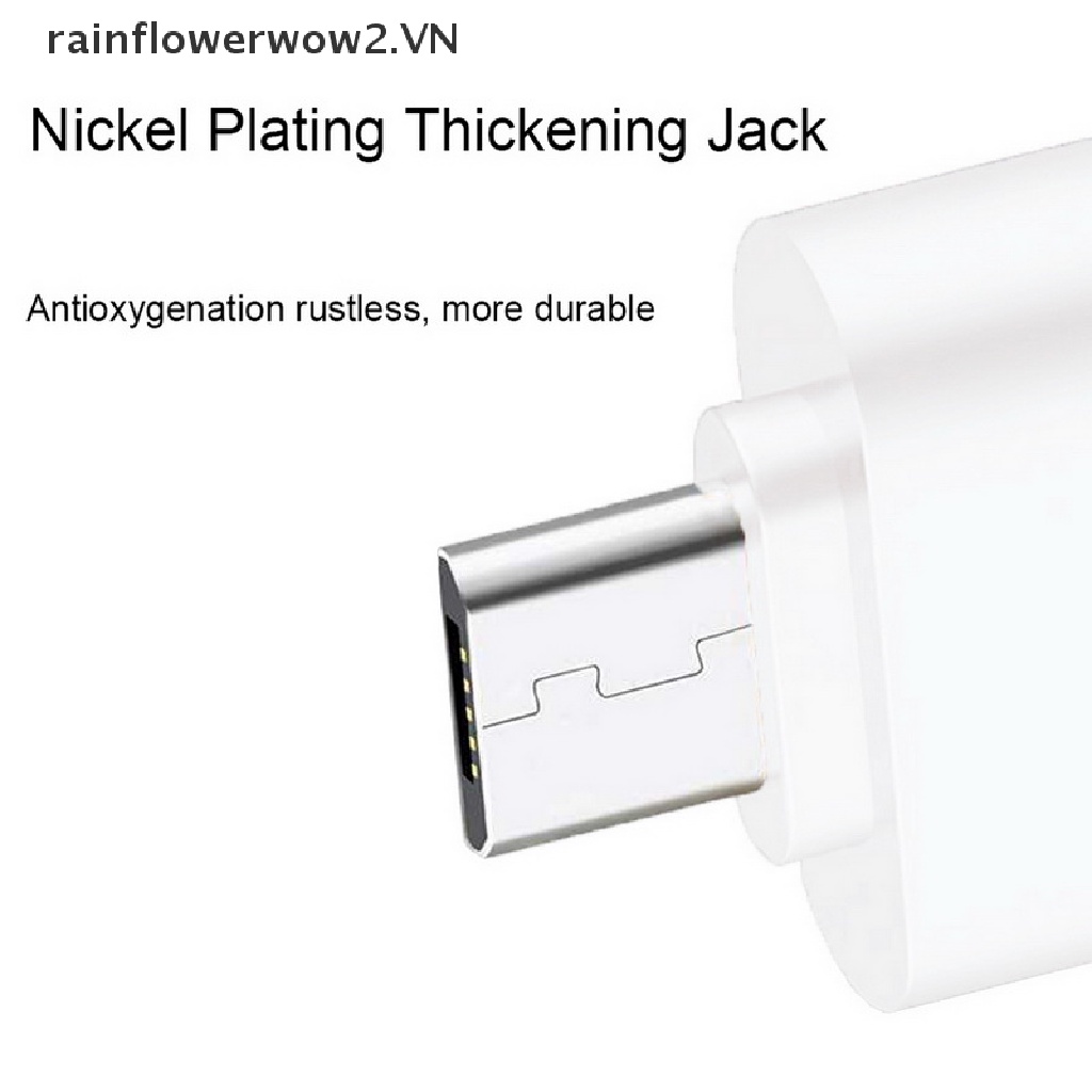 [flower] 2pcs Micro USB Male To USB A 2.0 Adaptador OTG Convertidor Adapter Converter [flower]