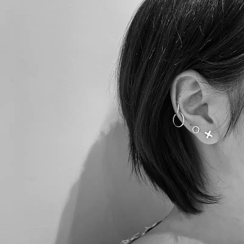 Khuyên Tai Bộ Set 5 Khuyên Tai Nữ Thời Trang Khuyên Tai Nữ Khuyên Tai Tròn