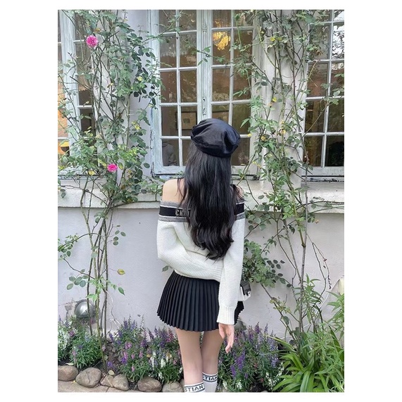 Áo dior nơ hở vai