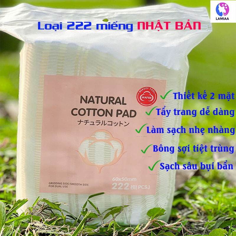 Bông tẩy trang 222 miếng 3 lớp cotton pads