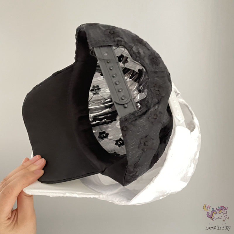 Mũ lưỡi trai lưới thêu họa tiết phong cách Hàn Quốc thời trang mùa hè cho bé gái