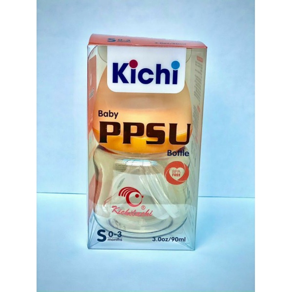 90ml/160ml/280ml - Bình sữa nhựa cao cấp PPSU cổ rộng KICHILACHI (Công nghệ Nhật)