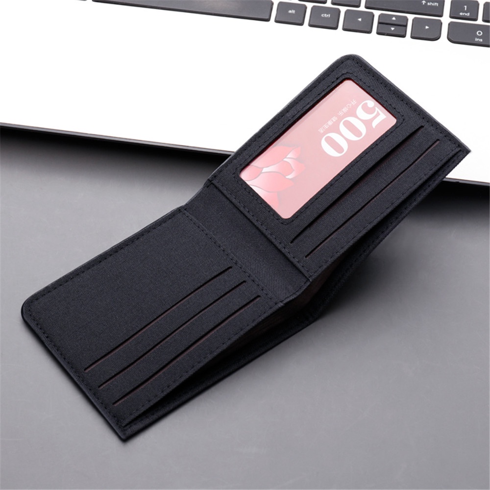 Ví Nam Ngắn Vải Denim Có 3 Màu