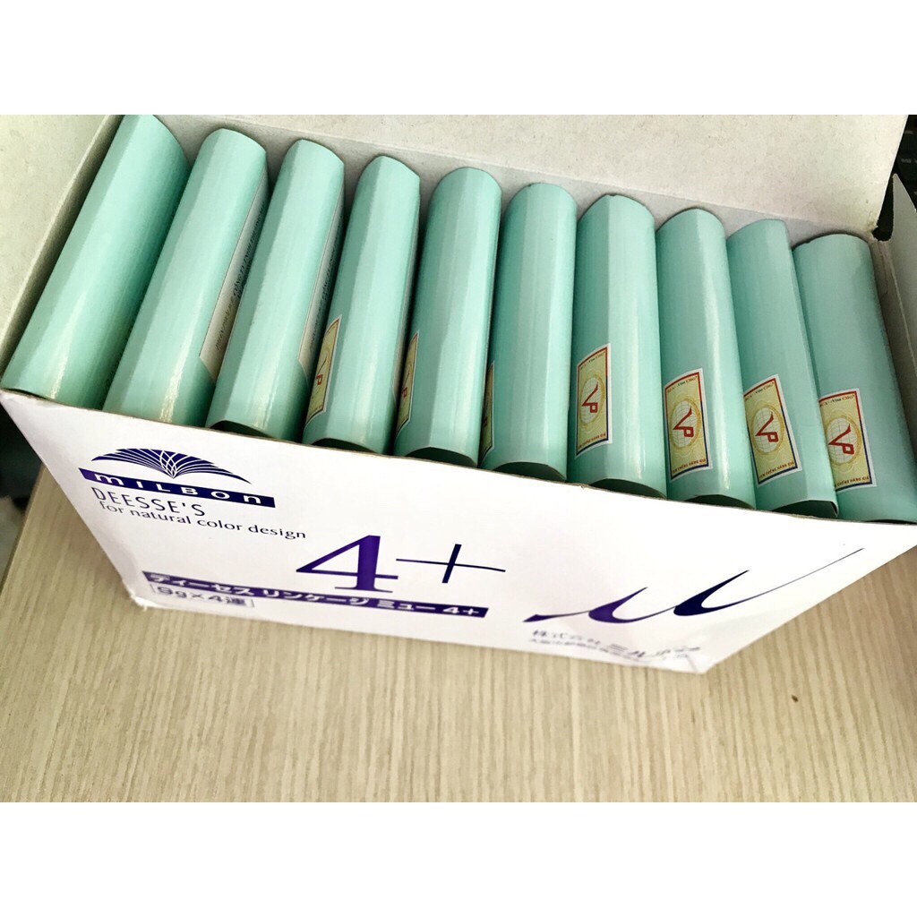 HỘP KEM DƯỠNG COLLAGEN SUÔN MƯỢT DÙNG TẠI NHÀ MILBON DEESSE'S 4+(10 VỶ)