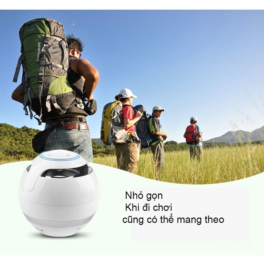 Loa Bluetooth Mini dạng trứng Bluetooth 360 model GS009 hỗ trợ cắm thẻ nhớ và đàm thoại Chammart