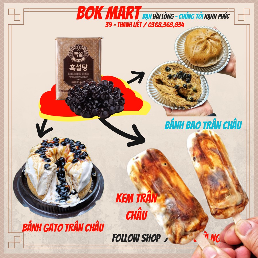 ĐƯỜNG ĐEN HÀN QUỐC BEKSUL GÓI 1KG | BigBuy360 - bigbuy360.vn