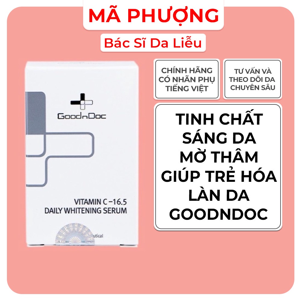 [CHÍNH HÃNG] Tinh chất mờ thâm và sáng da Serum vitamin C 16.5 GOODNDOC