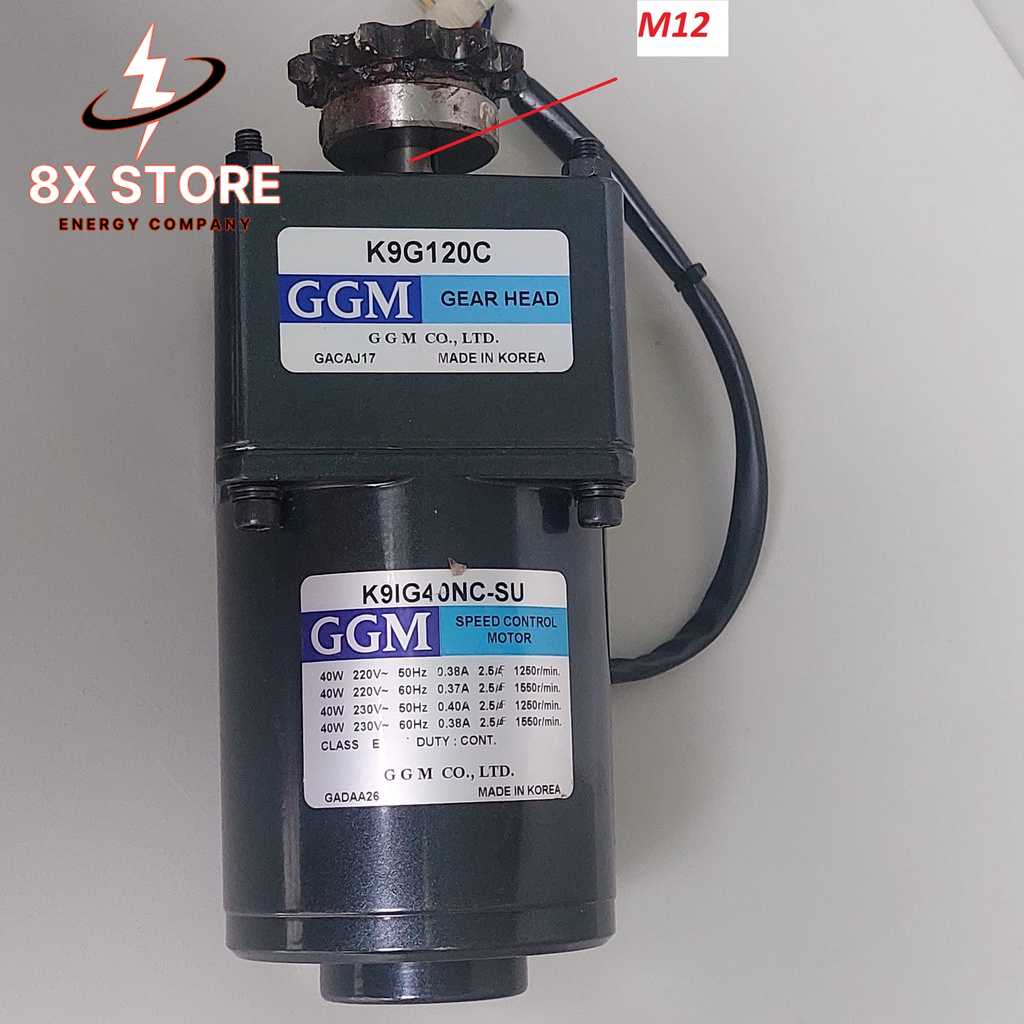 Motor giảm tốc 40W/90w 220VAC SPG GGM kèm bộ điều khiển tốc độ + hộp giảm tốc