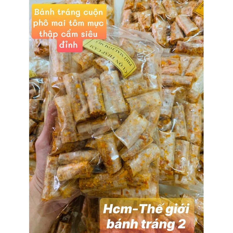 200gr bánh tráng cuộn thập cẩm phô mai tôm mực siêu ngon Tây Ninh