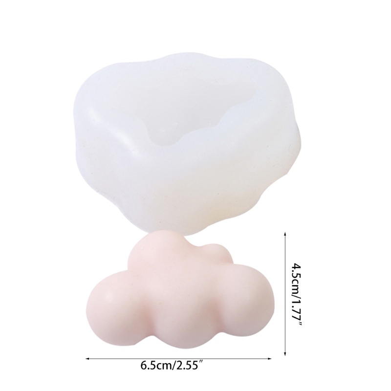 Khuôn silicone tạo hình đám mây 3D trang trí bánh