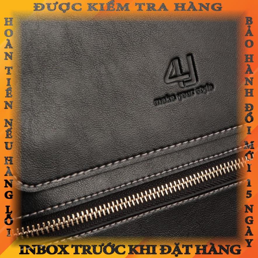 Túi Đeo Chéo Nam 4U Tiện Dụng D272 ( đen - nâu ) tanhoang