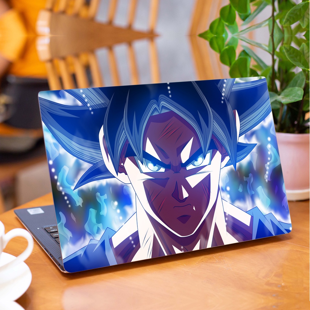 Skin Laptop In Hình Son Goku Vô Cực Dành Cho Các Dòng Máy Dell Hp Asus Msi Acer Lenovo Macbook Theo Yêu Cầu