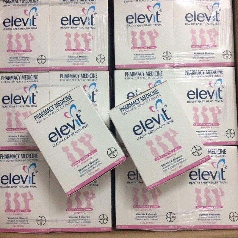 Elevit Bầu Chính Hãng Úc - Vitamin Bà Bầu 100 Viên