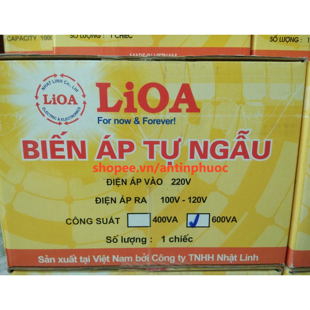 Biến áp Lioa đổi nguồn 400VA , 600VA  - Đổi nguồn điện 220v ra 120v,100v