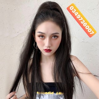 Tóc giả nữ thẳng dài 60cm, thiết kế 3 càng kiểu mới kẹp phồng đuôi, tự nhiên, ôm gọn nhẹ - Cô nàng sư tử