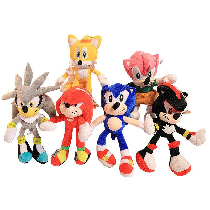 28cm Sonic The Hedgehog Shadow Amy Rose Knuckle Tai Stuffed Toy Plush Doll So