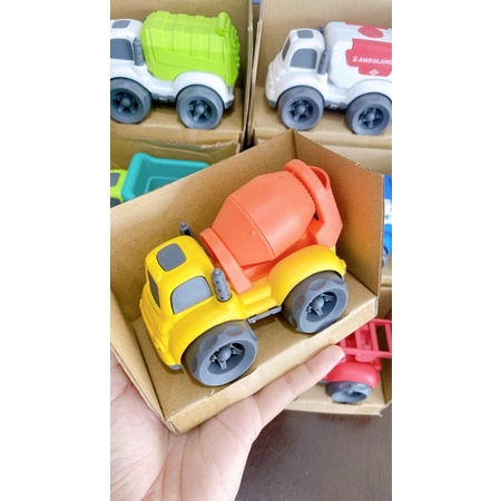 Hỏa tốc-Có hộp-Ảnh thật-Xe Cảnh Sát/Cứu thương/Xe rác/Xe ben/Xe bồn/Xe cứu hỏa/Xe thang cho bé chất liệu nhựa an toàn