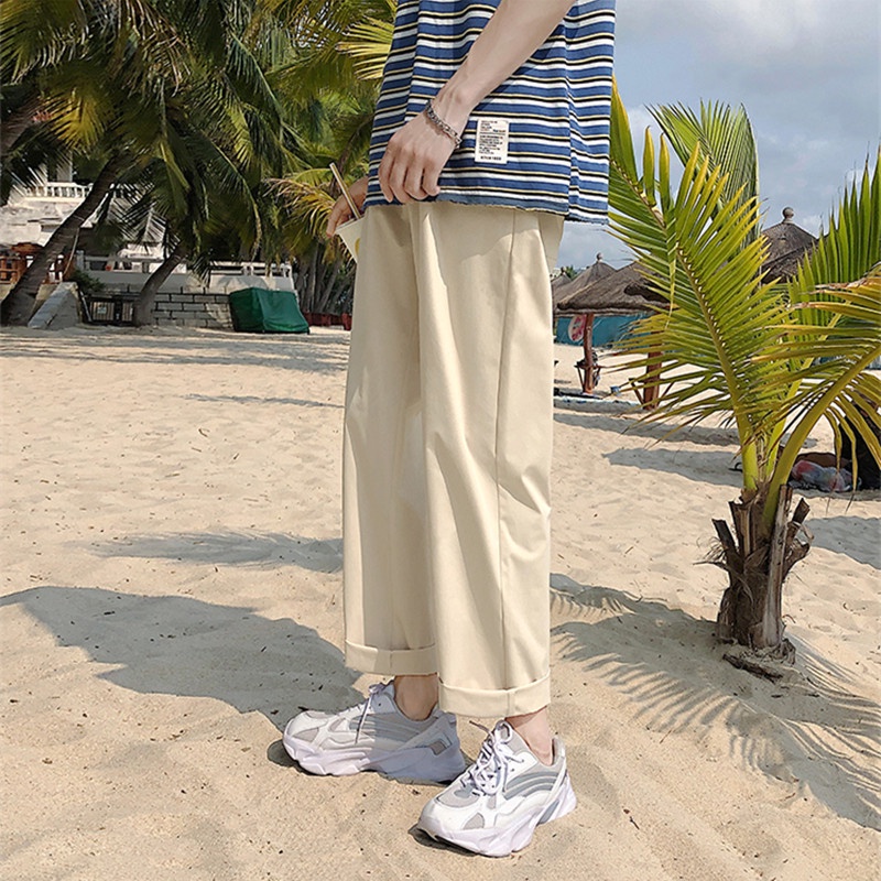 Quần lửng ống rộng thời trang dành cho nam