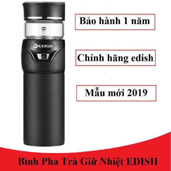 Bộ pha trà trà đẹp  Bình giữ nhiệt Edish + pha trà cực kì độc đáo , bình giữ nhiệt pha trà đa năng inox