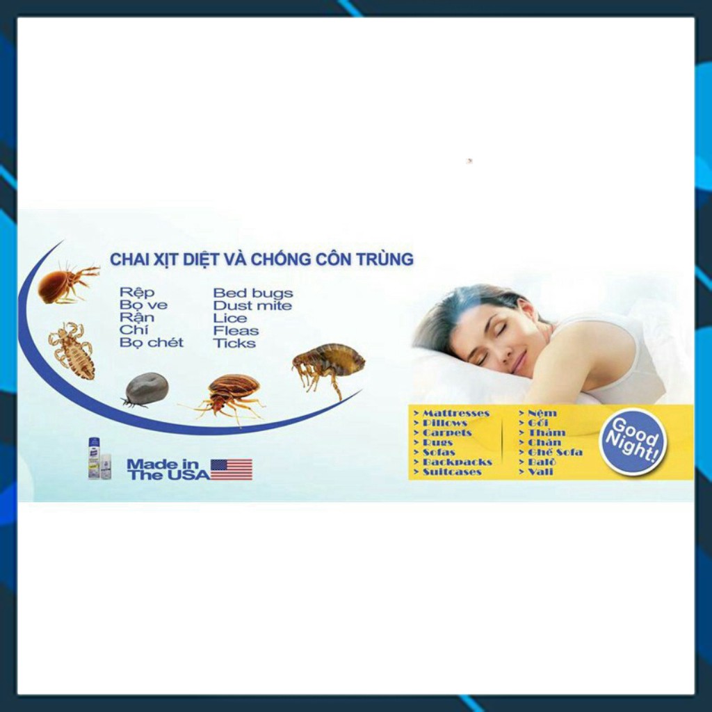 Chai Xịt Chống Và Diệt Côn Trùng Sprayway Goodnight Từ Mỹ (Trắng Xanh) 85g