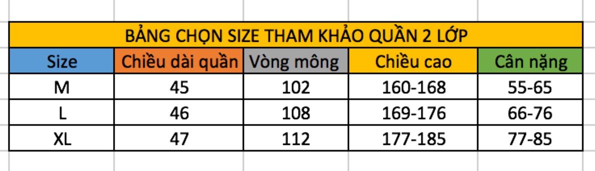 Quần thể thao,tập gym hai lớp bảo vệ cơ đùi | BigBuy360 - bigbuy360.vn